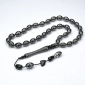 Oltu Taşı Koleksiyonluk Özel  İşlemeli Tespih thumbnail 6