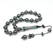 Oltu Taşı Maskot Çeşmi Bülbül İşlemeli Tespih thumbnail 1