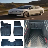 Rizline Volkswagen ID.7 2023 Ve Sonrası 3D Paspas ve ÜST Bagaj Havuzu Set - 1