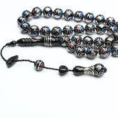 Oltu Taşı Damla Karpuz Baklava İşlemeli Tespih thumbnail 1