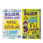 Zeki Çocuk 1. Sınıf Bilsem Soruları Nasıl Çözülür ve Deneme Seti 2 Kitap - 1