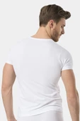 Türen Erkek V Yaka Likralı T-shirt - 8