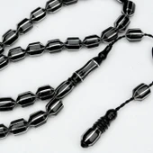 Oltu Taşı Traşlı Kesme Karpuz İşlemeli Tespih thumbnail 2