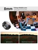 Ulanzi CL-004 Telefonlar Için 8 mm Geniş Açılı Balık Gözü Lens - 3