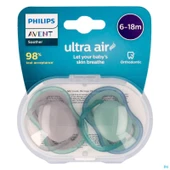 Philips Avent Ultra Air Emzik 6-18 Ay 2li Erkek SCF085/16 thumbnail 2
