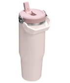 Stanley The IceFlow™ Flip Straw 2.0 Tumbler 0.89L / 30oz Rose Quartz Termos thumbnail 2