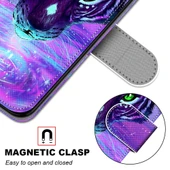 Nokia 1.4 PU Deri Kılıf - Kaplan Desenli - Yatay Flip - Kart Yuvalı ve Cüzdanlı - 6