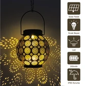 Greentech Güneş Enerjili Dekoratif Led Fener / Askılı Bahçe Feneri / Bahçe Dekorasyon Feneri / GT-SL25G - 4