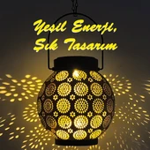 Greentech Güneş Enerjili Dekoratif Led Fener / Askılı Bahçe Feneri / Bahçe Dekorasyon Feneri / GT-SL25G - 9