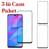 Huawei Y8P Uyumlu Tam Kaplayan 3D Seramik Nano Cam Ekran Koruyucu 3 lü Paket thumbnail 1