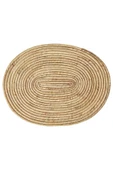 KALİTELİ 2 Adet Oval Amerikan Servis 45x35 Cm İkea 2'li Set Tabak Altlığı Supla Altlık Su Sümbülü - 4