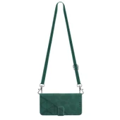 3D Kabartmalı Deri Telefon Kılıfı - Tecno Pova Neo LE6 - Koyu Yeşil thumbnail 5