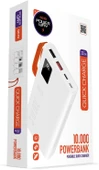 Powerway 10.000 Mah Pd 22.5W Dahili Kablolu Hızlı Şarj Gerçek 10.000 Mah QC10 Beyaz Powerbank thumbnail 3