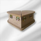 Ahşap-boyanabilir-çift Kapaklı-çok Amaçlı Kalp Kutu - 4