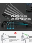 İki Fanlı Işıklı Telefon Standlı  15"-17" Pro Standlı Notebook Soğutucu - 3