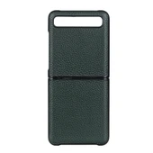 Galaxy Z Flip Deri Katlanabilir Koruma Kılıfı - Yeşil - 1