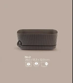 Omnipazar KRS-246 Pera Uzun Dekoratif Balkon Saksı 3 Litre No 2 thumbnail 3