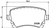 HELLA PAGİD 8DB355010-971 | Fren Balatası Audi, VW A4 (8E2, B6) , A4 (8Ec, B7) , A4 Avant (8E5, B6) , A4 Avant (8Ed, B7) , A4 Conver - 1