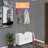 Kenzlife ayakkabılık galoş3 byzbyz 53*080*32 kapaklı 3 raflı 12 çift ayakkabı kapasitesi - 1
