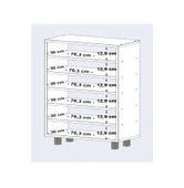 Kenzlife portmanto ayakkabılık ve askılık edik6 crdbyz 98*080*32 yirmidört çift ayakkabı kapasitesi - 3