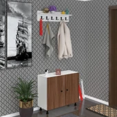 Kenzlife portmanto ayakkabılık ve askılık edik4 cvzbyz 68*080*32 onaltı çift ayakkabı kapasitesi - 1