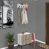 Kenzlife portmanto ayakkabılık ve askılık kalçın3 crdbyz 53*060*32 dokuz çift ayakkabı kapasitesi - 1