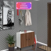 Kenzlife ayakkabılık galoş4 cvzbyz 53*080*32 kapaklı 4 raflı 16 çift ayakkabı kapasitesi thumbnail 1