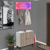 Kenzlife ayakkabılık galoş4 crdbyz 53*080*32 kapaklı 4 raflı 16 çift ayakkabı kapasitesi thumbnail 1