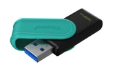 Kingston DTXS-128GB 128GB Portable USB 3.2 Gen1 DataTraveler ExodiaS (Black-Turquoise) Flash Bellek - 1