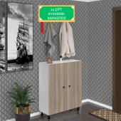 Kenzlife ayakkabılık galoş6 crdbyz 53*080*32 kapaklı 6 raflı 24 çift ayakkabı kapasitesi - 1