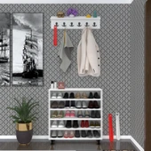Kenzlife portmanto ayakkabılık ve askılık edik5 gribyz 83*080*32 yirmi çift ayakkabı kapasitesi - 2