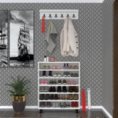 Kenzlife portmanto ayakkabılık ve askılık edik6 byzbyz 98*080*32 yirmidört çift ayakkabı kapasitesi thumbnail 2