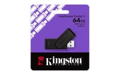 Kingston DTXS-64GB 64GB Portable USB 3.2 Gen1 DataTraveler ExodiaS (Black-Black) Flash Bellek - 2