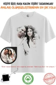 Kişiye Özel Karakalem Tişört - Fotoğraftan Baskılı Aile Portresi | %100 Pamuk Unisex Beyaz Tişört | Kadın Erkek Evcil Hayvan Tasarımlı Anlamlı Hediye v11 - 3