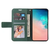 Samsung Galaxy S10e Deri Telefon Kılıfı - Yeşil thumbnail 5