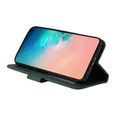 Samsung Galaxy S10e Deri Telefon Kılıfı - Yeşil thumbnail 4