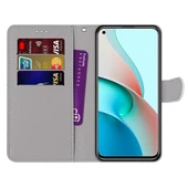 Xiaomi Redmi Note 9 5G / Note 9T Deri Ayakkabı Kedi Desenli PU Deri Kılıf - Yatay Flip - Kart Yuvalı - 3