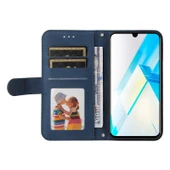 Infinix Note 12 G96 Deri Telefon Kılıfı - Mavi thumbnail 4