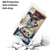 Samsung Galaxy M31s PU Deri Kılıf - Kedi Desenli - 4