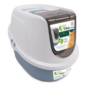 M-Pets Eco Tima Kapalı Kedi Tuvaleti M Ocean Blue - 1