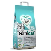 Sanicat Clumping White Cotton Fresh Oksijen Kontrol Kedi Kumu 10Lt - 1