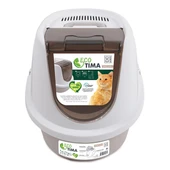 M-Pets Eco Tima Kapalı Kedi Tuvaleti M Ocean Blue - 6