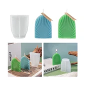 Epoksi Silikon Taş Tozu Düz Yaprak Mum Kalıbı 9.2X7.6 CM - 1