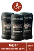 Jagler Sport Deodrant Stick For Men 50 gr 3 Adet - 1