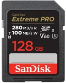 SanDisk 128GB Extreme PRO SDXC UHS-II Hafıza Kartı - C10, U3, V60, 6K, 4K UHD, SD Kart - SDSDXEP-128G-GN4IN - 1
