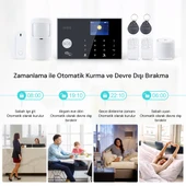 YECO SAS-10 Akıllı Alarm Güvenlik Sistemi - Wifi & 4G GSM Bağlantısı, Hareket Sensörü ve Mobil Uyumlu - 11