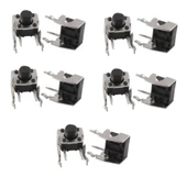 2 Pin 90° 90C 6x6x6.8mm Tact Switch Buton - 10 Adet - 1