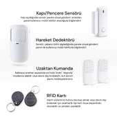 YECO SAS-10 Akıllı Alarm Güvenlik Sistemi - Wifi & 4G GSM Bağlantısı, Hareket Sensörü ve Mobil Uyumlu - 2