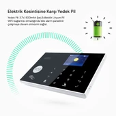 YECO SAS-10 Akıllı Alarm Güvenlik Sistemi - Wifi & 4G GSM Bağlantısı, Hareket Sensörü ve Mobil Uyumlu - 9