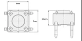 2 Pin 90° 90C 6x6x6.8mm Tact Switch Buton - 10 Adet - 4
